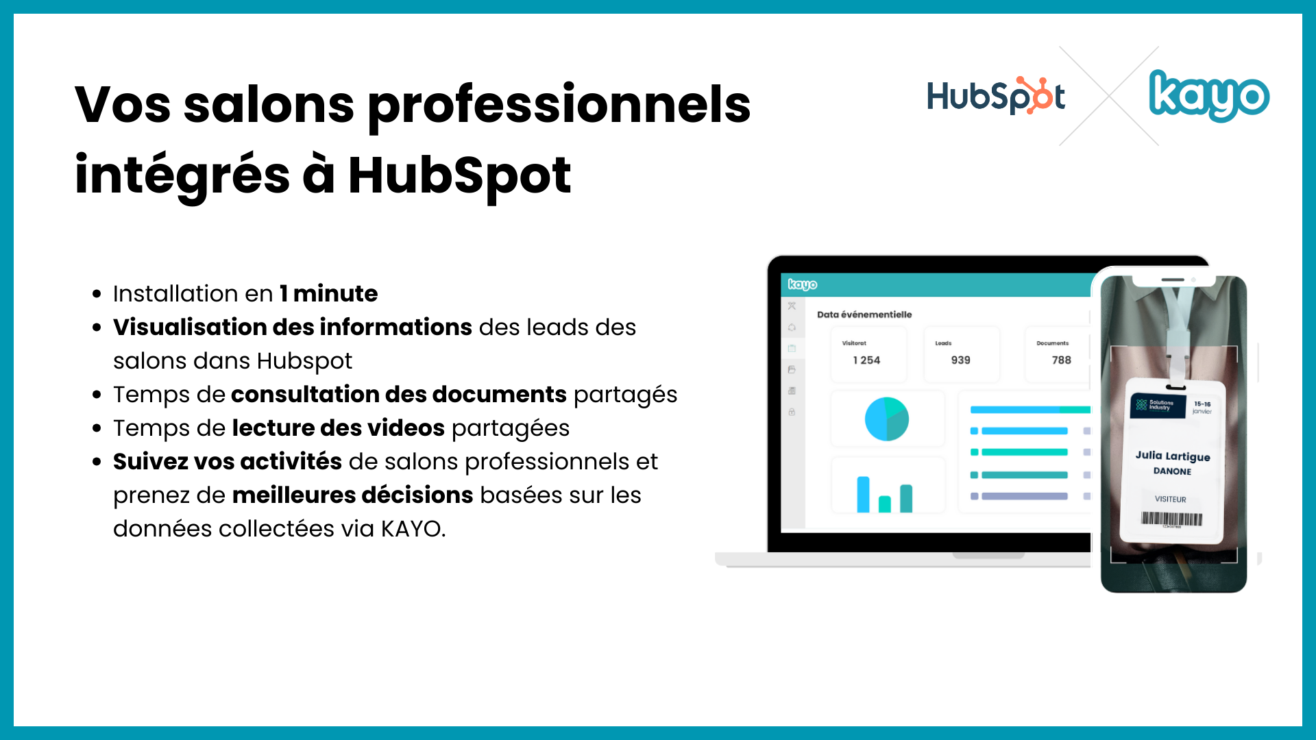 vos salons professionnels intégrés à HubSpot
